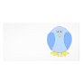 Cute Light Blue Bird Cartoon. Personalized Photo Card