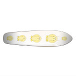 Cute Light Yellow Bird. Cartoon Chick. Custom skateboards