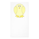 Cute Light Yellow Bird. Cartoon Chick. Personalized Photo Card
