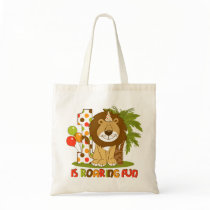 Cute Lion 1st Birthday Tote Bag