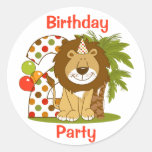 Cute Lion 2nd Birthday Sticker