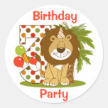Cute Lion 3rd Birthday Sticker