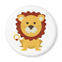 Cute Lion Fridge Magnets