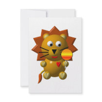 Cute lion with lollipop!