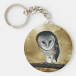 Cute little Barn Owl fantasy Keychains