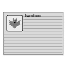 Cute Little Bat Business Card Template