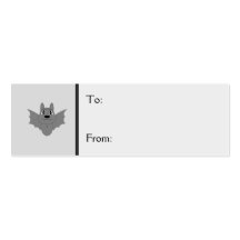 Cute Little Bat Business Card Template