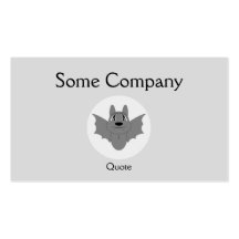 Cute Little Bat Business Card Templates