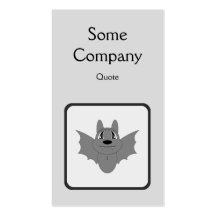 Cute Little Bat Business Card Templates