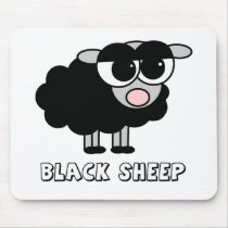 Cute Little Black Sheep Mouse Pads