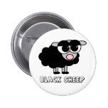 Cute Little Black Sheep Pinback Buttons