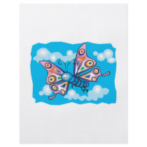 cute little butterfly in the sky full color flyer