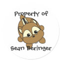 Cute Little Chipmunk Critter stickers