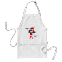 Cute little Christmas elf chibi Apron
