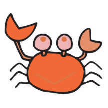 cute little crab photo cutout