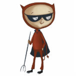 cute little devil boy photo sculptures