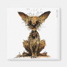 Cute Little Dog Refrigerator Magnets