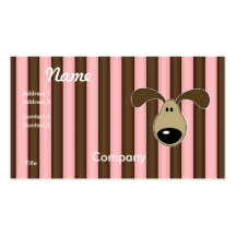 Cute Little Doggy Face Business Card