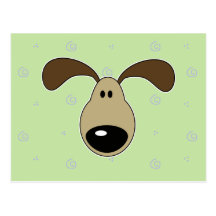 Cute Little Doggy Face Post Card