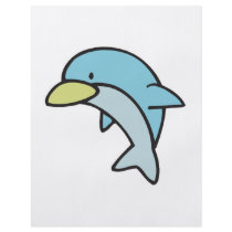 cute little dolphin personalized flyer