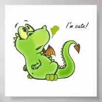 Cute Little Dragon poster
