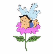 cute little faery on flower cut outs