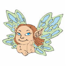 cute little fairy nymph cut out