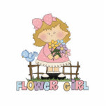 Cute Little Flower Girl photo sculptures