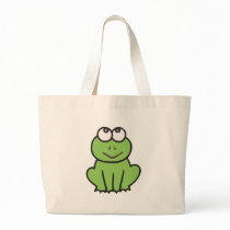 cute little froggy frog tote bag