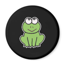 cute little froggy frog fridge magnet