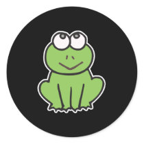 cute little froggy frog round stickers