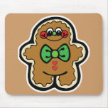 cute little gingerbread man mousepads