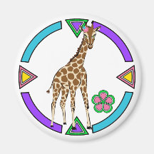 Cute Little Giraffe Magnet