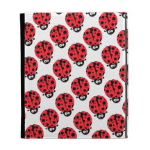 cute little goofy ladybug with lots of spots iPad cases