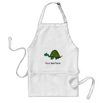 Cute little green turtle apron