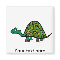 Cute little green turtle