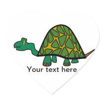Cute little green turtle
