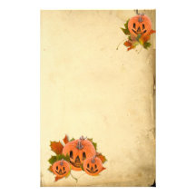 Cute Little Halloween Jack-o-Lanterns Custom Stationery