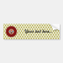 Cute little hedgehog bumper sticker
