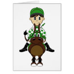 Cute Little Jockey Card
