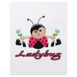 cute little lady ladybug with flowers personalized flyer