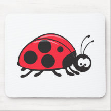 cute little ladybug mouse pad