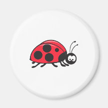 cute little ladybug refrigerator magnets