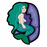 cute little mermaid photo sculptures