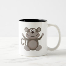 Cute Little Monkey Coffee Mugs