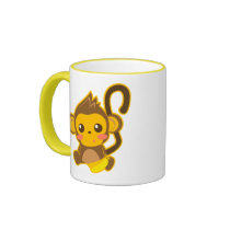 Cute Little Monkey Coffee Mugs