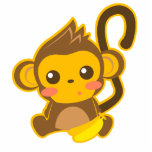Cute Little Monkey photo sculptures