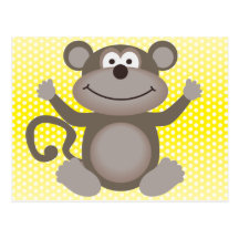 Cute Little Monkey Postcards