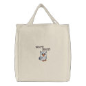 Cute Little Owl, HOOT!, HOOT! embroidered bags
