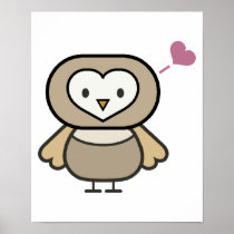 cute little owl poster